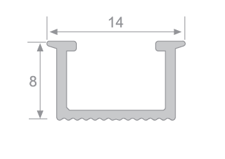Nẹp chữ U12mm (HTH12) HTH12 draw 1