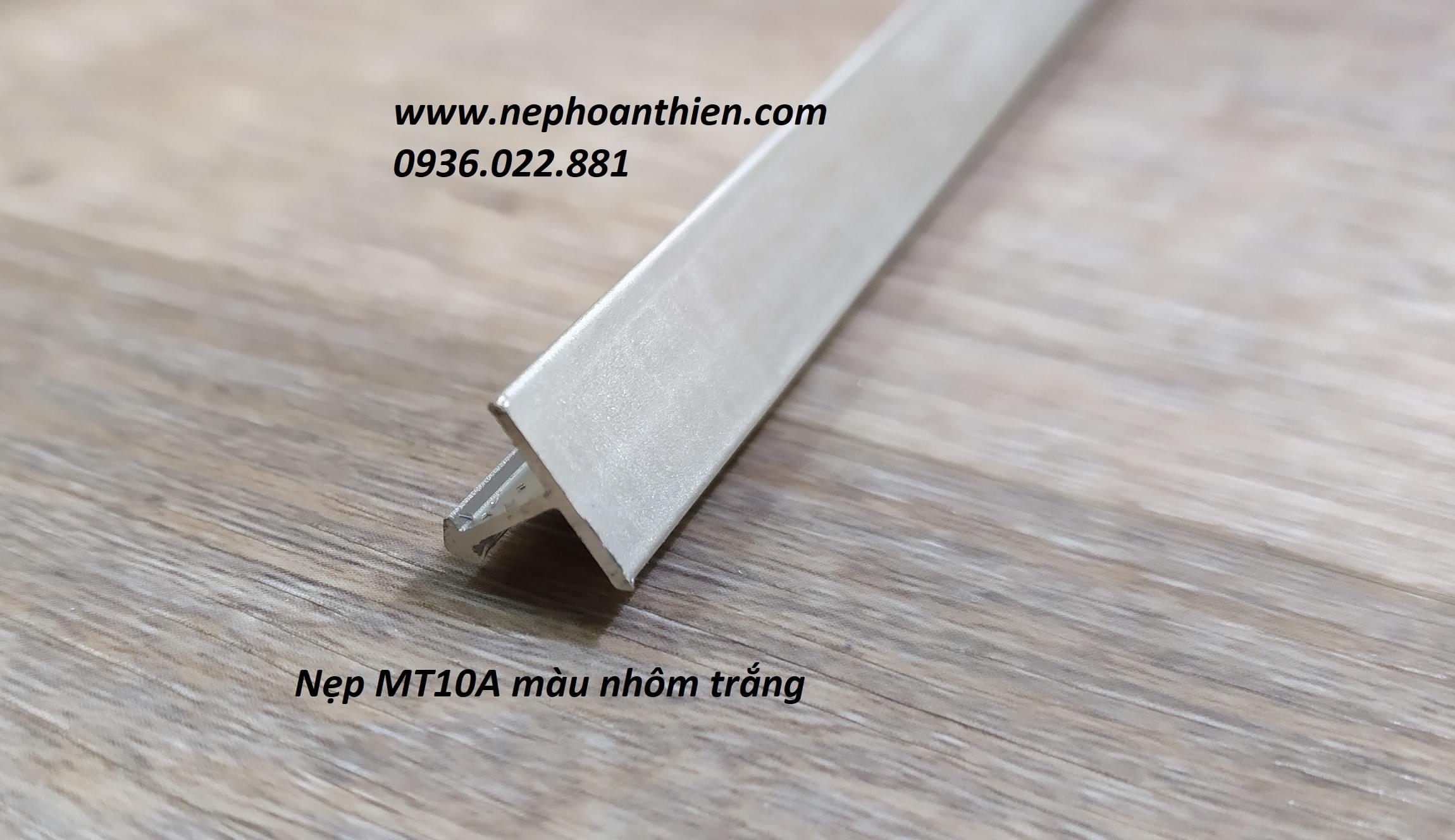 NẸP NHÔM T10A nẹp nhôm T10mm màu nhôm