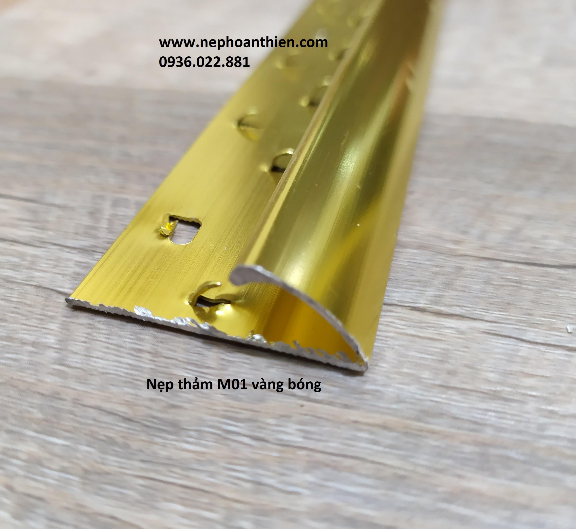 Nep tham m01 vang bong