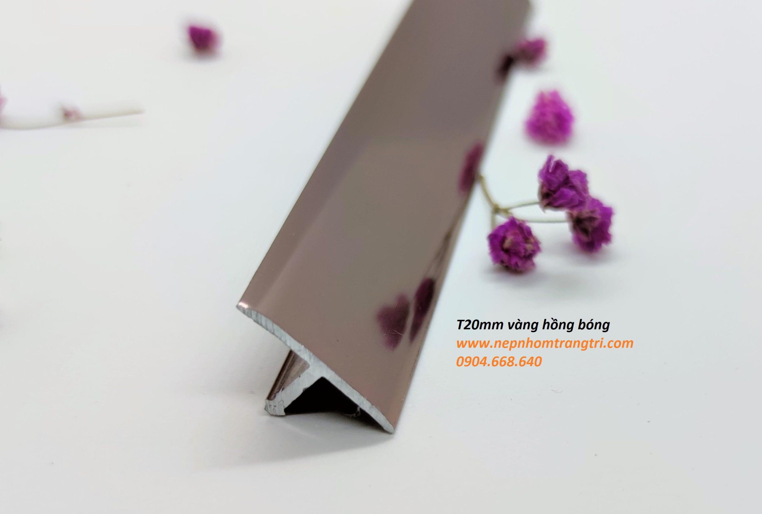 nẹp T20 màu vàng hồng