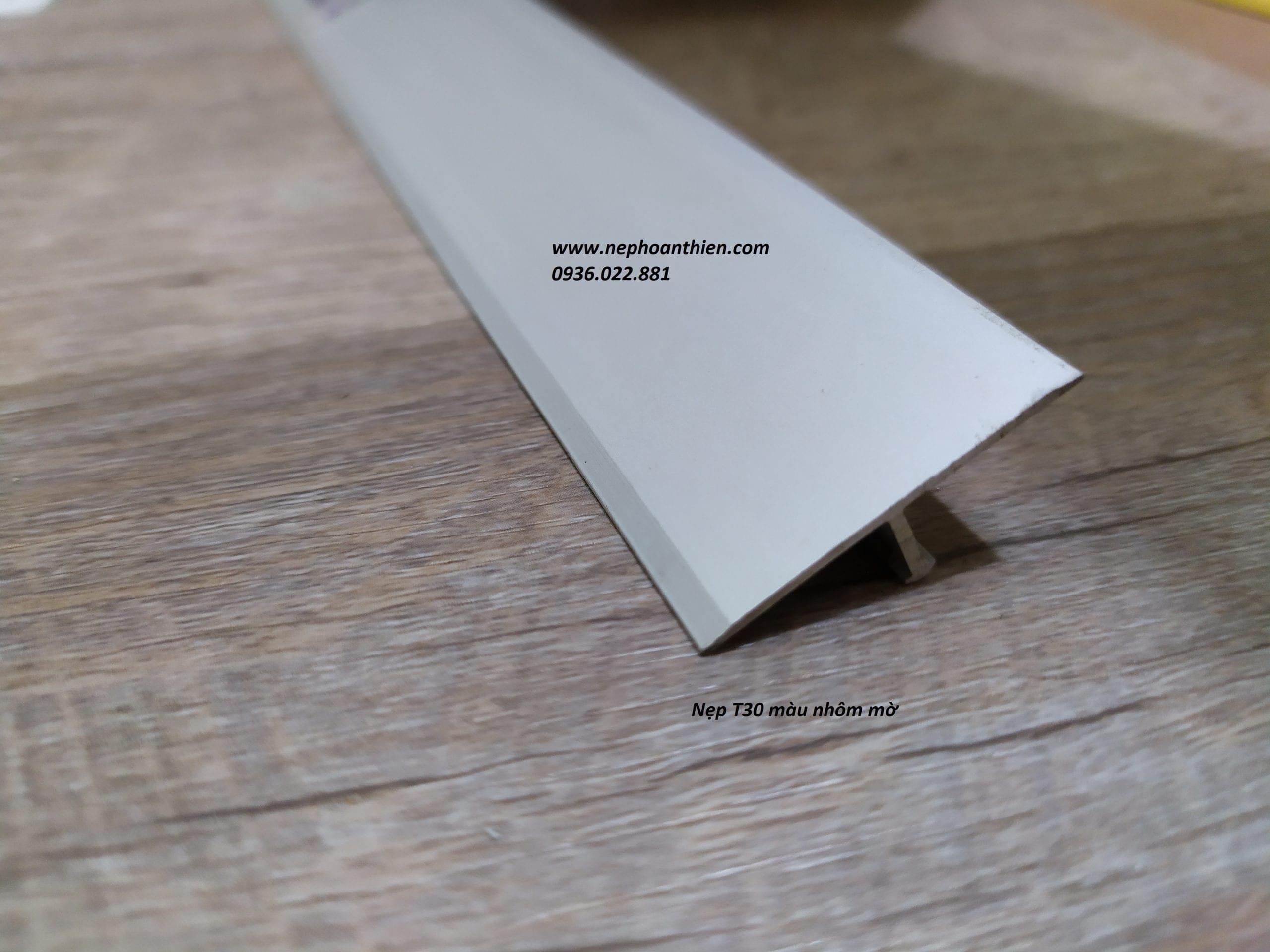 NẸP NHÔM T30mm Nẹp nhôm T30 màu nhôm