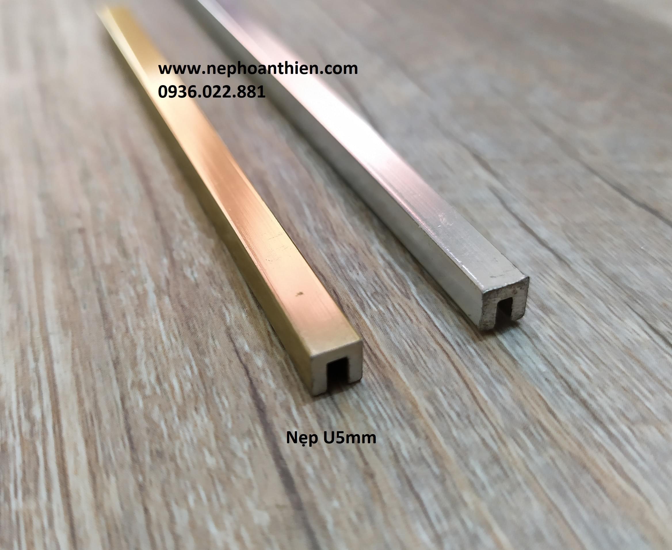 Nẹp chỉ chữ U 5mm ( HTH5.0) U5mm