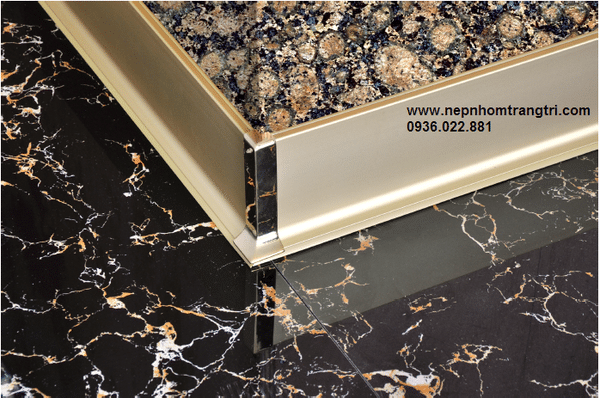 Nẹp chân tường nhôm DT85 skirting