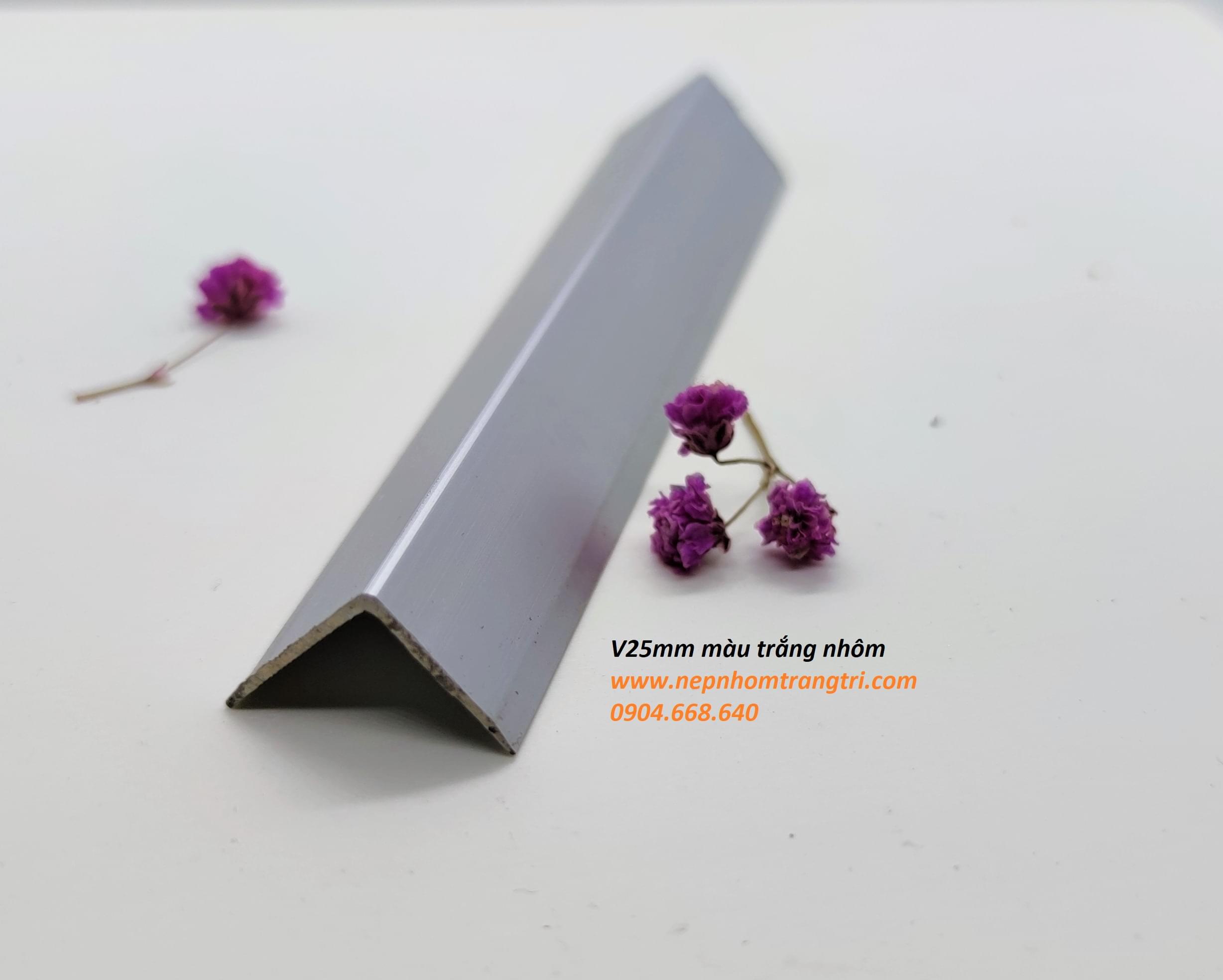NẸP NHÔM V25mm nep-nhom-v25-nhom-mo