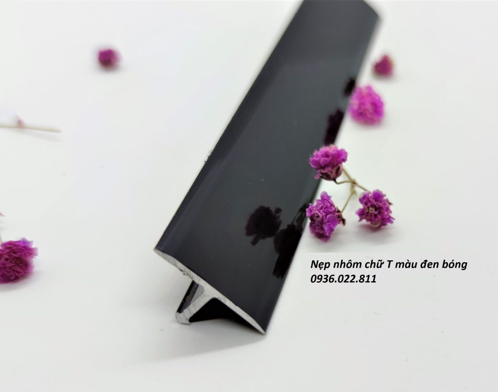 Nẹp nhôm chữ T đen bóng