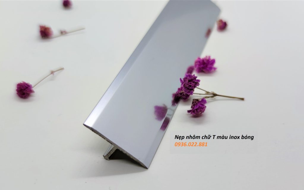 Nẹp nhôm chữ T inox bóng